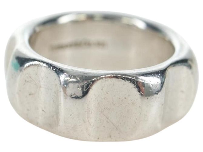 Autre Marque TIFFANY&Co. Coleção Paloma Picasso Anel Grooving Ag925 Silver Auth 200035V Prata