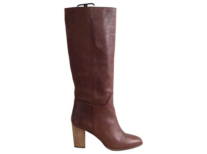 Sessun Brown Leather Boots