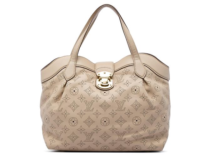 Bolsa Louis Vuitton Monogram Mahina Cirrus PM Bege