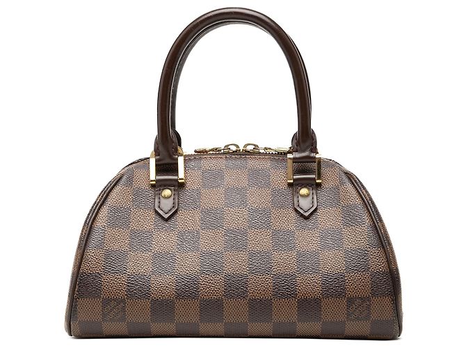 Borsa a mano Mini Ribera Louis Vuitton Damier Ebene Marrone