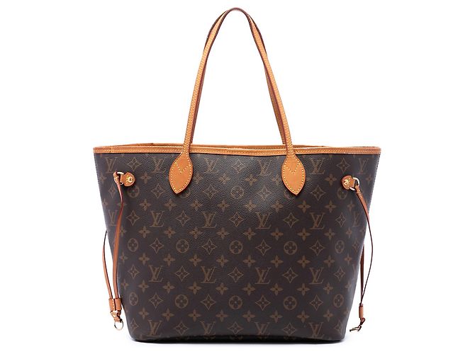 Borsa Tote Louis Vuitton Monogram Neverfull MM Marrone