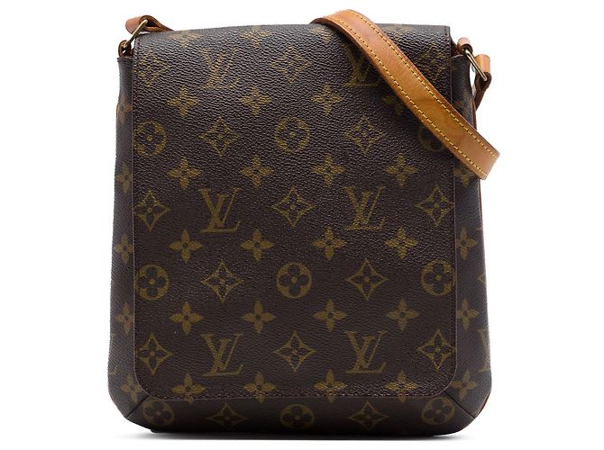 Borsa a tracolla Louis Vuitton Monogram Musette Salsa PM marrone con tracolla corta