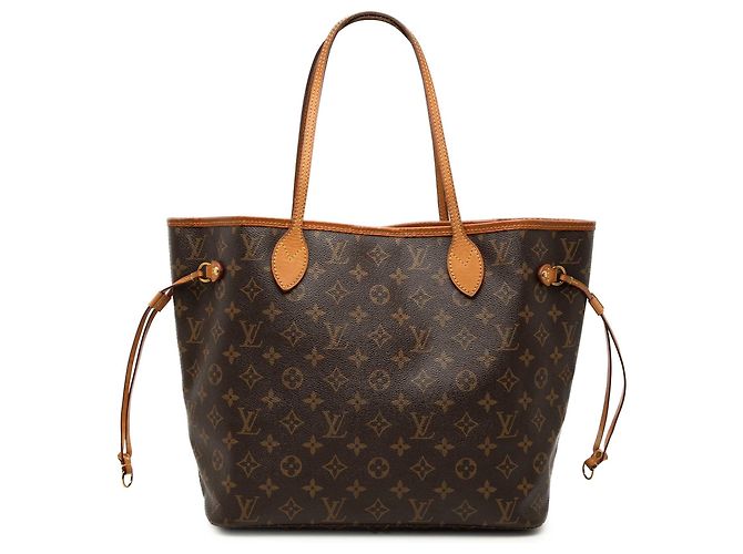Borsa Tote Louis Vuitton Monogram Neverfull MM Marrone