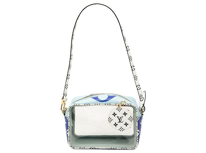 Borsa a tracolla Beach Pouch Louis Vuitton Monogram Giant Blu