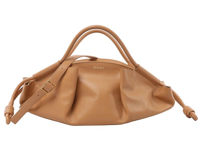 LOEWE Paseo Leder 2Way Handtasche in Beige