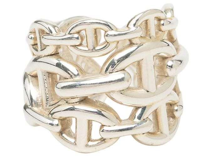 Hermès Hermes Chaine d'Ancre Enchainée GM Ring Silber