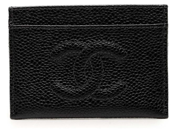 Chanel Coco Mark Visitenkartenetui Schwarz