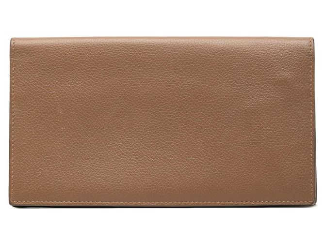 Hermès Hermes Citizen Twill Long Wallet in Brown Swift Leather