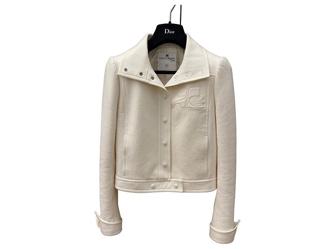 Courreges Courrèges Reedition Vinyl Jacke Weiß