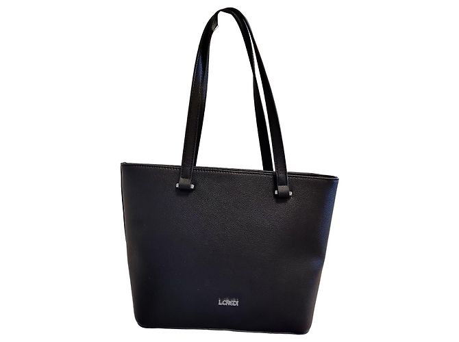 Autre Marque Borsa a mano L.CREDI in ecopelle nera Nero