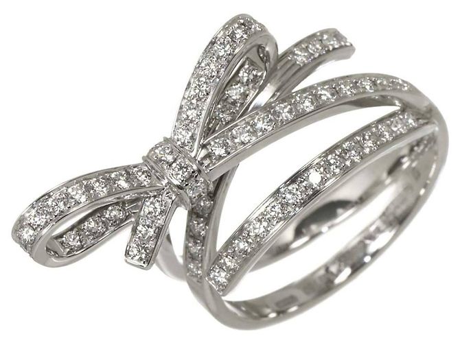 Chanel Ruban de Diamond Band Ring Ring aus 18K Weißgold