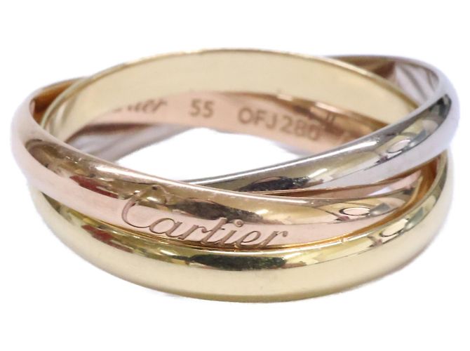 Anello Cartier Trinity in oro rosa, bianco e giallo D'oro