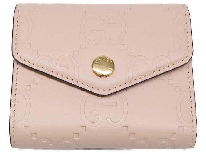 Cartera tri-fold Gucci Light Beige