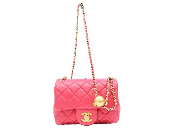 Bolsa de Ombro Mini Matelassé Chanel AS1786 Rosa