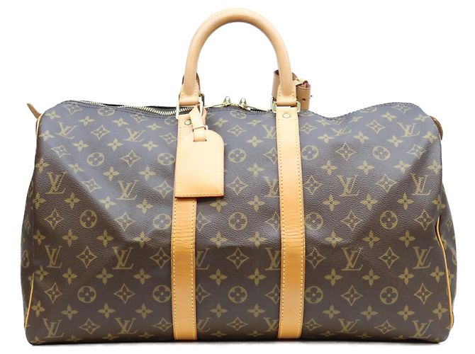 Sac Boston Louis Vuitton Keepall 45 Monogram Marron