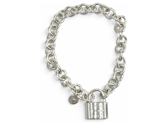 Pulsera con dije Tiffany & Co. 1837 Lock Plata