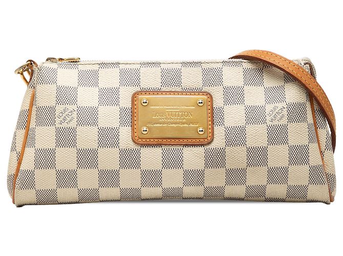 Louis Vuitton White Damier Azur Eva Branco