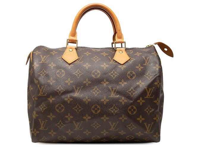Louis Vuitton Brown Monogram Speedy 30 Marron