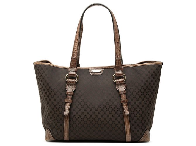 Céline Sac cabas Celine Brown Macadam Canvas Marron Marron foncé