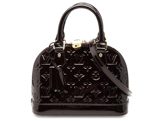 Louis Vuitton Purple Monogram Vernis Alma BB Violet