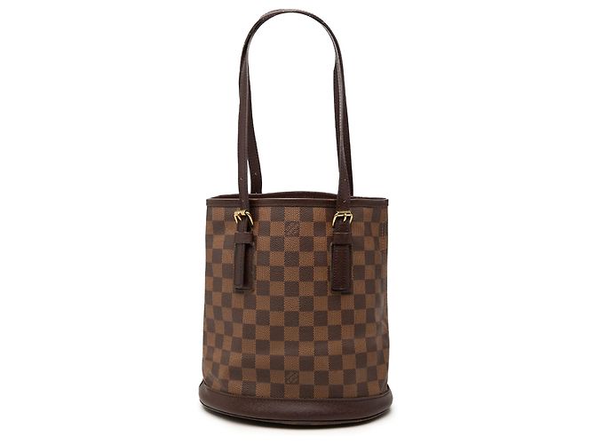 Louis Vuitton Brown Damier Ebene Marais Marrone