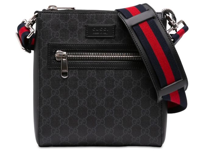 Borsa a tracolla Gucci Small GG Supreme Web Nera Nero