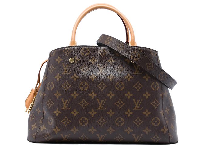 Louis Vuitton Brown Monogram Montaigne MM Marrom