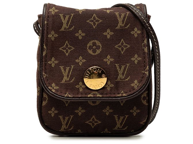 Louis Vuitton Brown Monogram Mini Lin Pochette Cancun Marrom