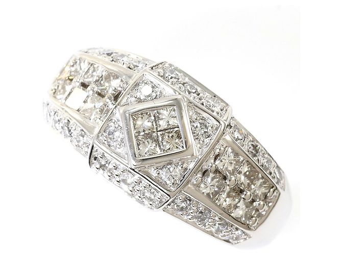 Autre Marque PT900 Platin-Diamant-Bandring