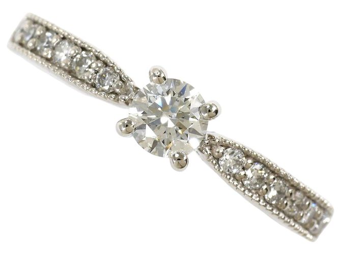 Autre Marque PT900 Platin-Bandring mit Diamant