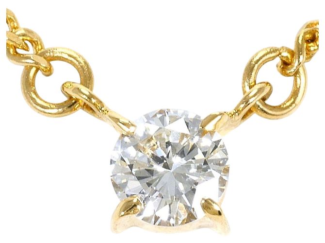 Autre Marque Collar de oro amarillo 18K con diamante Dorado