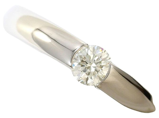 Autre Marque PT900 Platin-Bandring mit Diamant