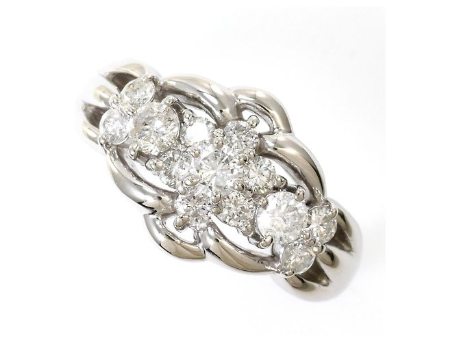 Autre Marque PT900 Platin-Ehering mit Diamant