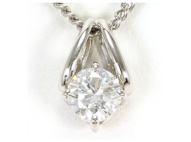 Autre Marque Collar de platino PT900 con diamante de 0.45ct