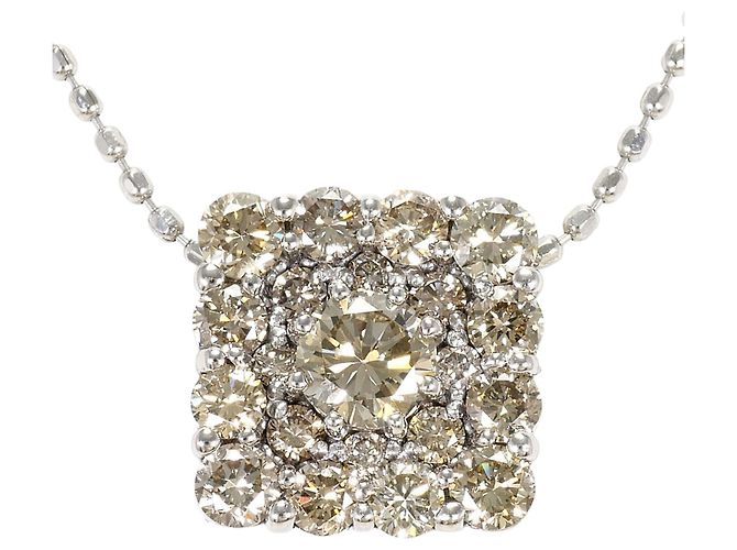 Autre Marque Collana in oro bianco 18K e diamanti D'oro