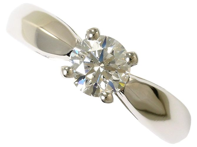 Autre Marque Platin-Bandring mit 0.503ct Diamant