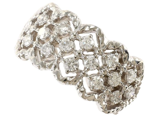 Autre Marque Platin-Diamant-Bandring