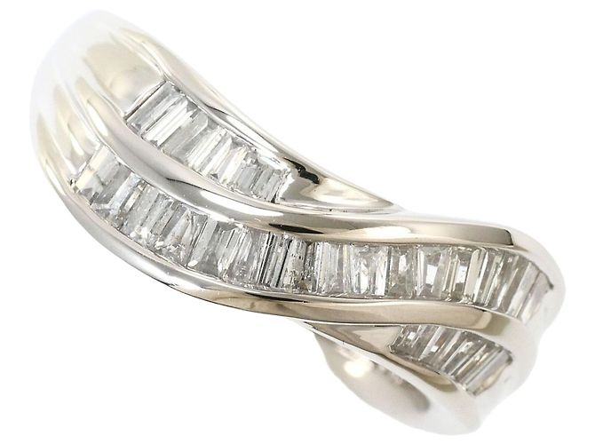 Autre Marque PT900 Platin-Ehering mit Diamant