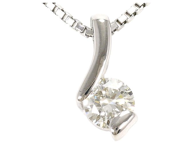 Autre Marque PT900 Platin-Halskette mit Diamant