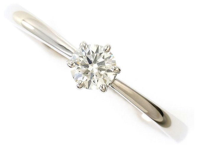 Autre Marque PT900 Platin-Ehering mit Diamant
