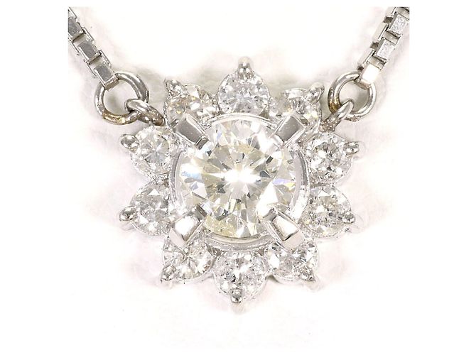 Autre Marque Platin-Halskette PT850 mit Diamant