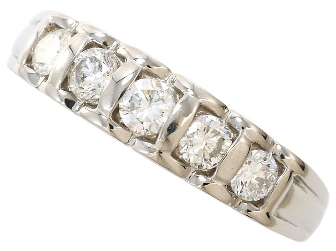 Autre Marque Platin-Ring mit Diamant