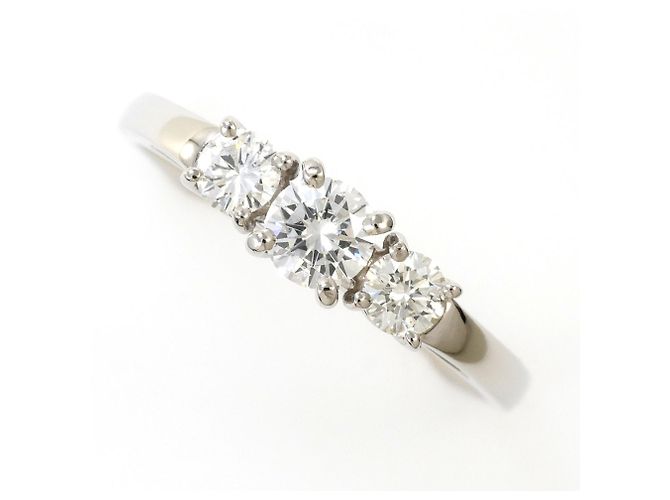 Autre Marque PT900 Platin-Bandring mit Diamant
