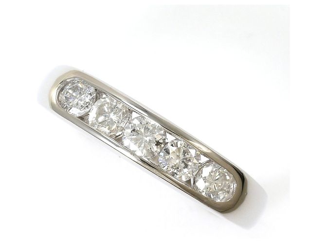 Autre Marque PT900 Platin-Bandring mit Diamant
