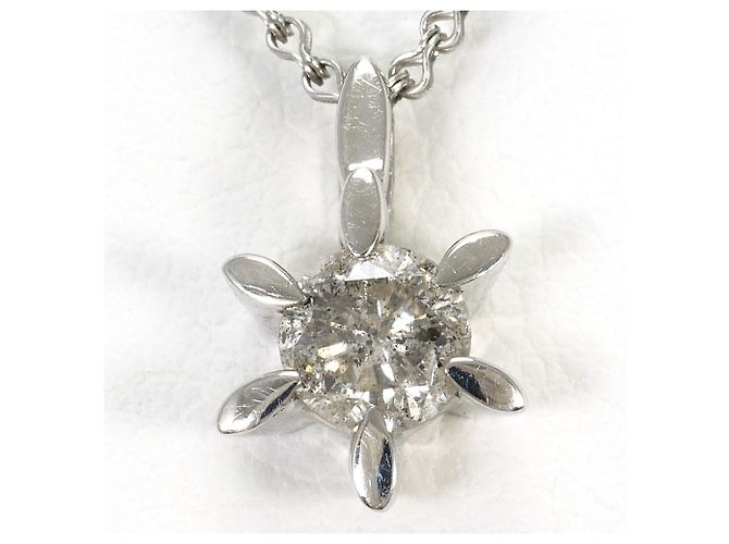 Autre Marque Platin-Diamant-Halskette