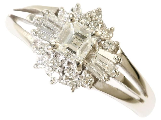 Autre Marque Platin-Diamant-Bandring