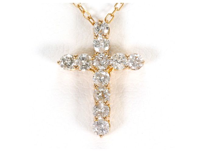 Autre Marque Collana in oro rosa 18K con diamante D'oro