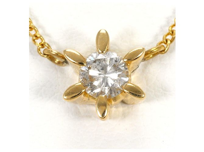 Autre Marque Collana in oro giallo 18K con diamante D'oro
