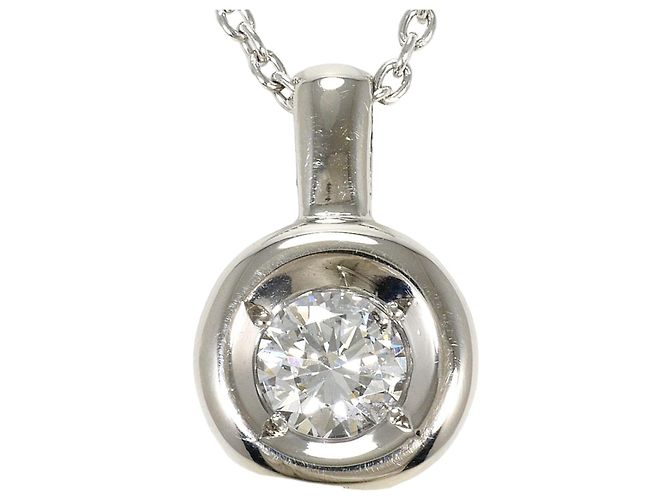 Autre Marque Colar de platina e diamantes