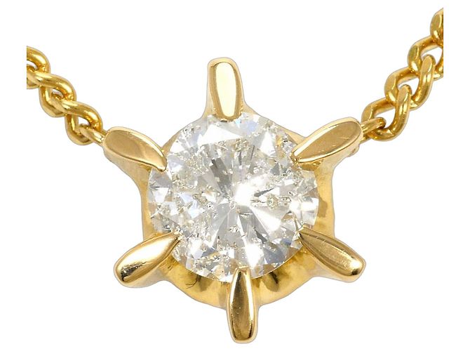 Autre Marque Collana in oro giallo 18K con diamante D'oro